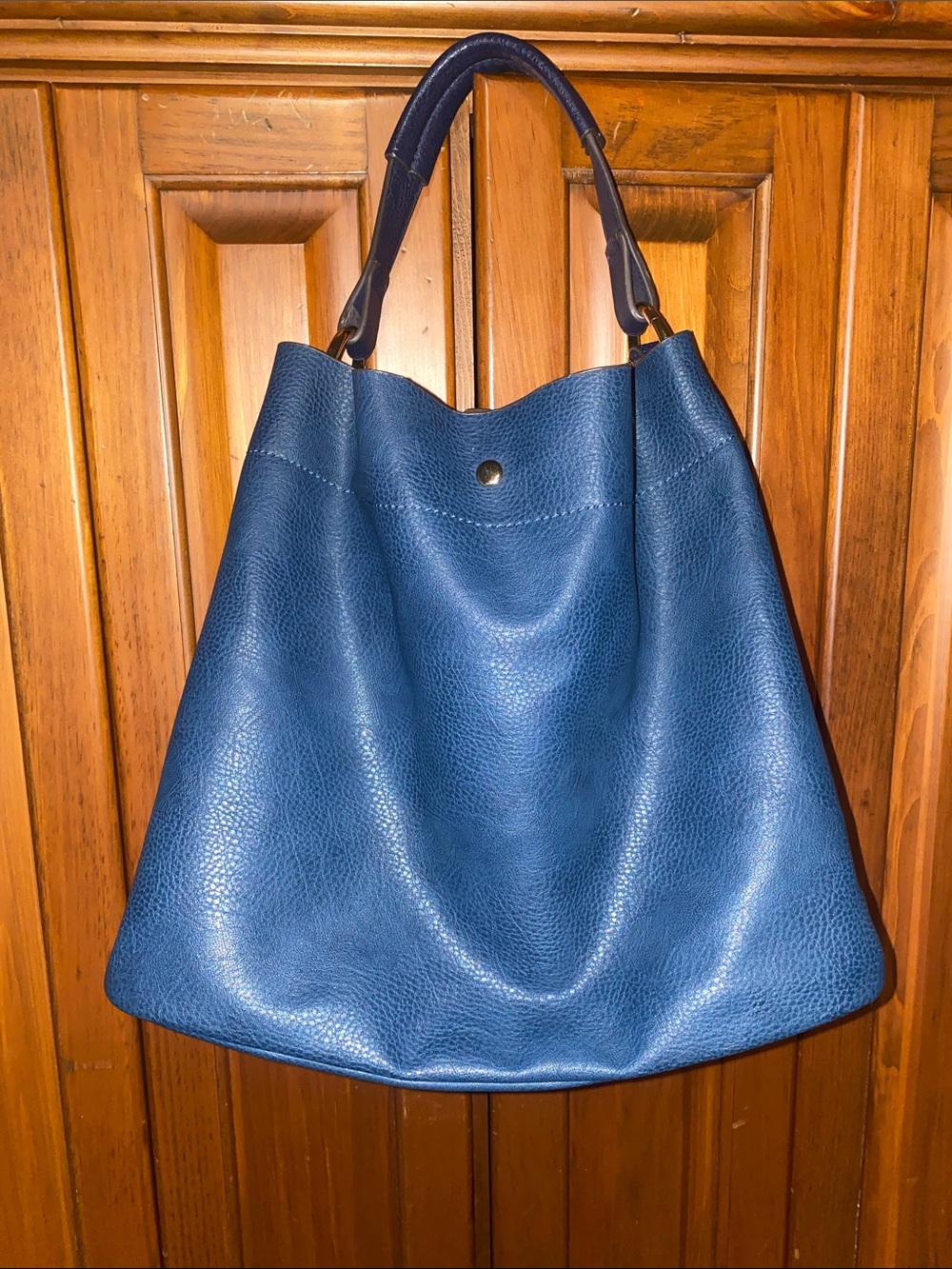 Blue Hobo Tote Bag - Classic Women’s Shoulder Bag